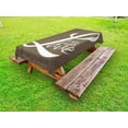 thumbnail image 1 of Live Laugh Love Outdoor Tablecloth, Words Live Laugh Love on Halftone Worn out Style Background, Decorative Washable Fabric Picnic Table Cloth, 58 X 84 Inches,Brown White Pale Brown, by Ambesonne, 1 of 2