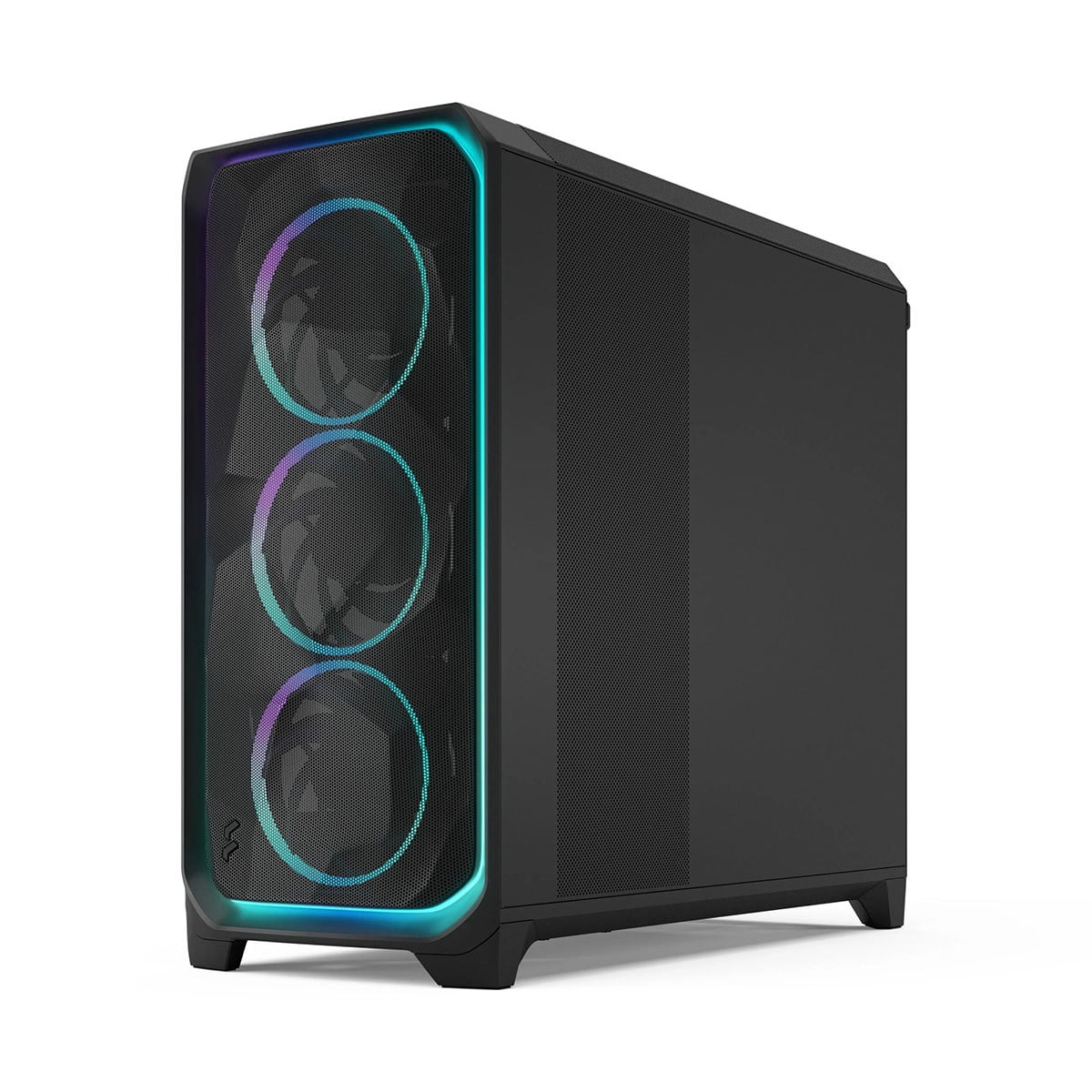 Fractal Design Meshify 3 XL Ambience Pro RGB E-ATX Full Tower PC Case -  Black Chassis with Light Tinted TG Side Panel