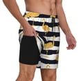 thumbnail image 3 of Daiia Gold Flamingo Mens Swim Trunks Swim Shorts Quick Dry Swim Shorts with Mesh Lining Pockets-3X-Large, 3 of 9