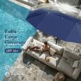 thumbnail image 3 of Summit Living 13 ft Large Patio Umbrella Double-Sided Rectangular Outdoor Market Table Umbrella for Outside – Haze Blue, 3 of 9