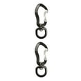 thumbnail image 2 of Eigraketly Escalada en roca Montañismo Mosquetón Anillo en D Llavero Viaje Giratorio Hamaca Ganchos Broche Hebilla Clips Equipo deportivo Negro Negro 2piezas Eigraketly CBP294731, 2 of 6