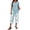 Sky Blue #60, variant on WULMLEO Women Two Piece Sets Basic Vacation Loose Casual Beach Two Piece Outfit Women Work Out Trendy Cruise Short Sleeve Tops Lounge Spring Plus Size Floral Capris Brown 3XL
