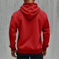 thumbnail image 4 of COSFO Hooded Winter Jackets for Men Red Workout Sweatshirts Loose Fit Full Zip Long Sleeve with Pockets Men's Sport Coats, 4 of 5