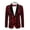 Red, variant on Men's Tuxedo Jacket Regular Fit Floral Velvet Blazer Shawl Lapel Dinner Party Wedding Suit