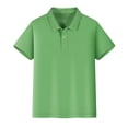 thumbnail image 6 of Coerni Polo Shirts for Boys Short Sleeve Solid 𝗦tretch Youth School Uniform Golf Polo Sports Athletic Casual Tops, 6 of 9