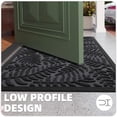 thumbnail image 4 of OEAKAY Outdoor Doormat 17"x 29", Non Slip Welcome Mat, Low Pile Dirt Trapper Front Door Mat Outside, Heavy Duty Outdoor Mat for Front Doors, Grey, 4 of 6