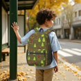 thumbnail image 6 of Bigfoot and Tree Green Pattern 17" School Backpacks for Teens,Waterproof Oxford Fabric,S-Shape Padded Straps for School,Travel,Hiking,Camping, 6 of 6