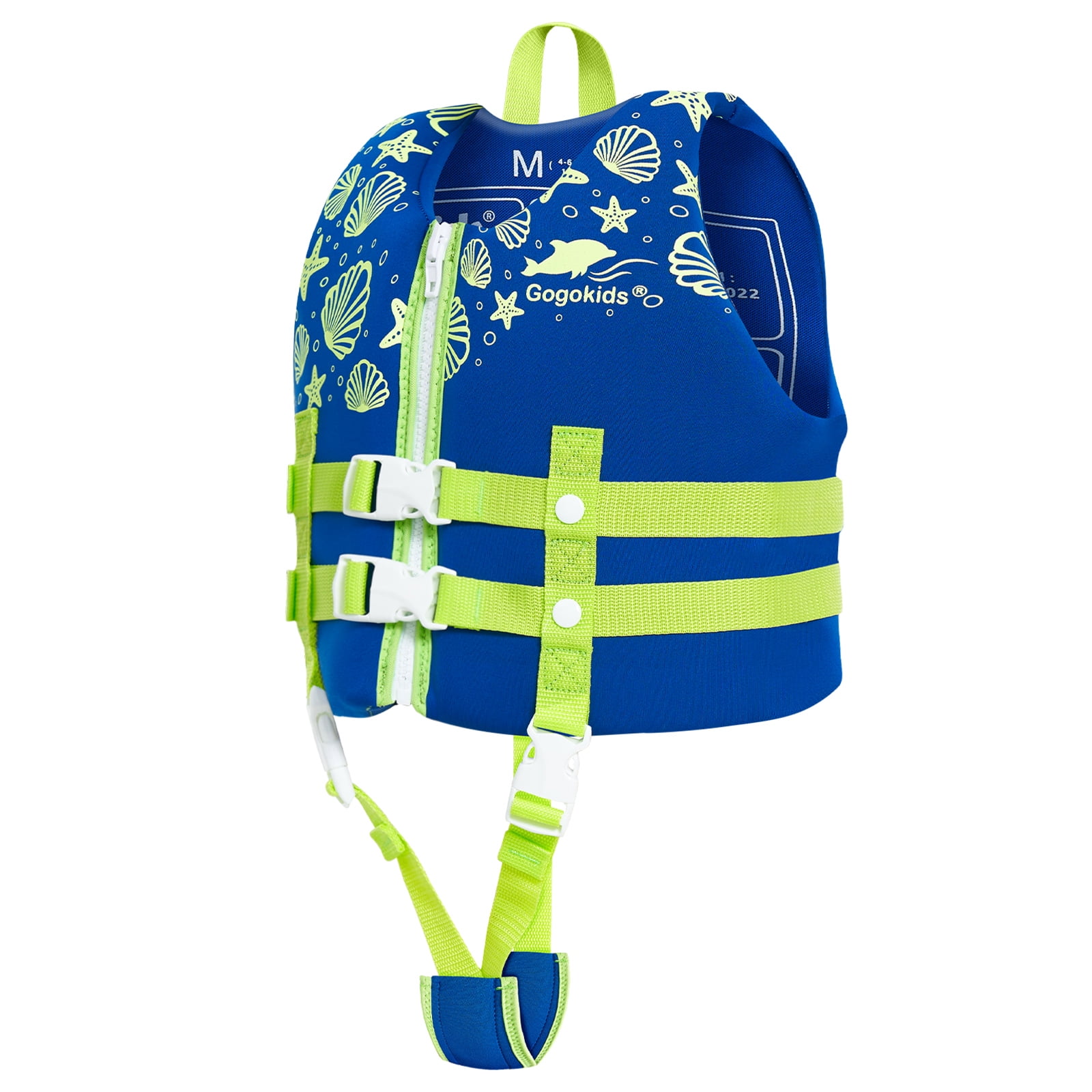 Gogokids Kids Swim Vest Life Jacket-Toddler Float Buoyancy Swimsuit Trainer Vests Swim Aid Jacket for Age 1-9 Years, Blue