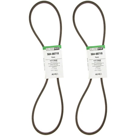 SureFit Deck Drive Belt 117-7648 Toro 40" Turbo Force Deck GrandStand Mower 2PK