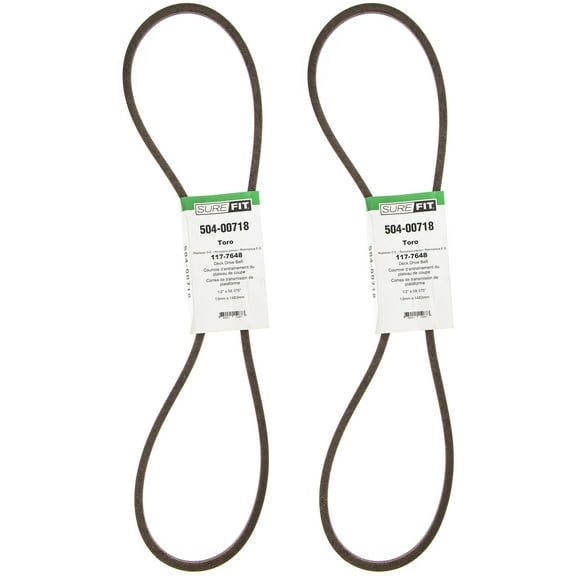 SureFit Deck Drive Belt 117-7648 Toro 40" Turbo Force Deck GrandStand Mower 2PK