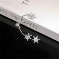 thumbnail image 4 of Boucles d'Oreilles Flocon de Neige Non Percées Design Féminin Boucles d'Oreilles Diamant, 4 of 8