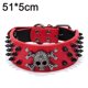 thumbnail image 2 of Berry Spike Leather Dog Collar - 3 Row Bullet Rivet Rivet PU Leather - Cool Skeleton pet accessory MFZFUKR CPB-US-YY560-3, 2 of 5