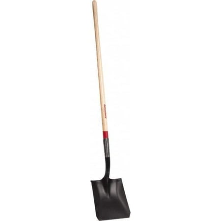 Razor-Back Square Blade Steel Shovel  48  Wood Straight Handle