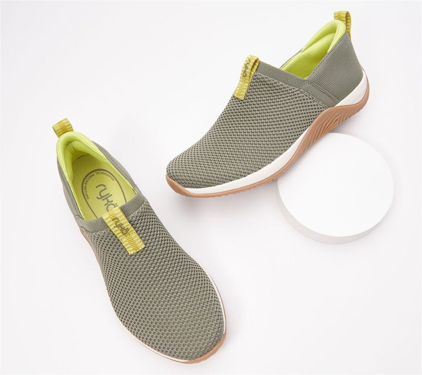 ryka trail knit slip ons