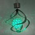 thumbnail image 6 of Whoamigo Solar Powered Wind Chime Light LED Garden Hanging Spinner Lamp Color Changing La, 6 of 7