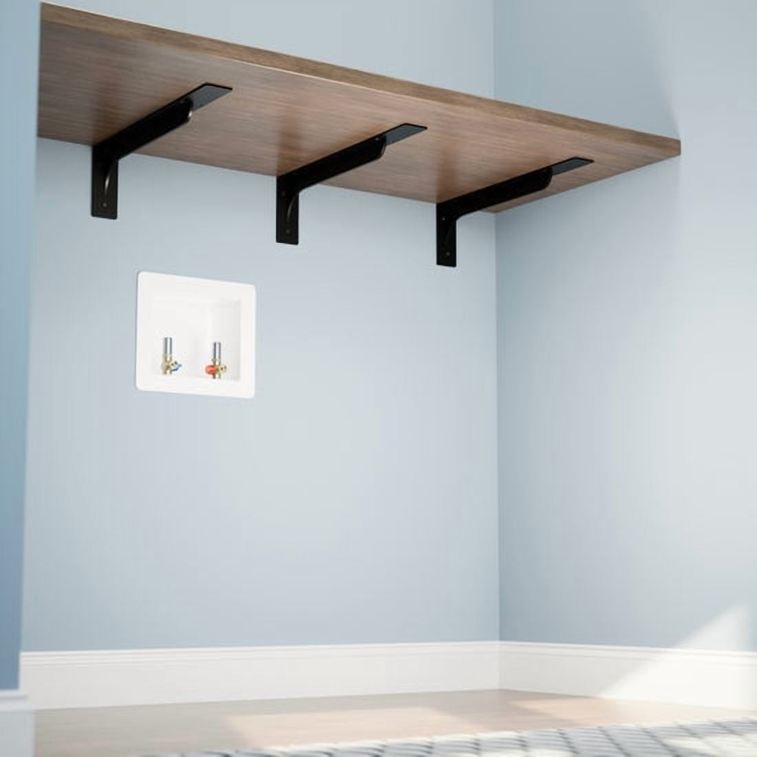 8in. x 2in. x 6in. The Utility Shelf Bracket