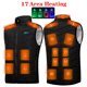 thumbnail image 5 of Chaleco calefactable de 17 áreas Chaqueta calefactable con control de temperatura de 3 velocidades para caza/senderismo JShteea El nuevo, 5 of 9