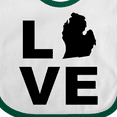 thumbnail image 4 of Inktastic Love Michigan Boys or Girls Baby Bib, 4 of 4