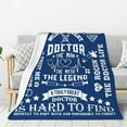 thumbnail image 2 of Christmas Doctor Gifts, Doctor Gifts for Men Blanket 60"x 50", Xmas Gifts for Doctors Male, Best Doctor Appreciation Gifts, Future Doctor Gift Ideas, Thank You Gift for Dr, National Doctors Day Gift, 2 of 6