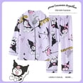 thumbnail image 4 of Sanrio-Pijama de Hello Kitty para niños, traje de dormir de manga larga, Cinnamoroll, Kuromi, Anime para el hogar, ropa de dormir para estudiantes, otoño, 4 of 4