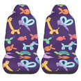 thumbnail image 1 of LAKIMCT Animal Balloon Pattern Car Seat Covers Vehicle Front Seat Covers Universal Fit Seat Protector, 1 of 1