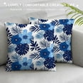 thumbnail image 3 of JRXY Short Plush Pillowcase, Palm Leaves with Lush Branches and Leaves, Tropical Jungle Palm Leaves with Charming Colors, 1 Piece White, 3 of 5