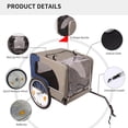 thumbnail image 3 of UPLLX Dog Bike Trailer, Foldable Pet Bicycle Cart w/ Quick Release Wheels & Safety Leash, Blue+Grey, 3 of 10