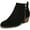 Black Suede, variant on Dr. Scholl's Womens Brianna Ankle Bootie - Medium & Wide Width
