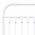 thumbnail image 5 of vidaXL Metal Bed Frame with Headboard White 100x200 cm, 5 of 5