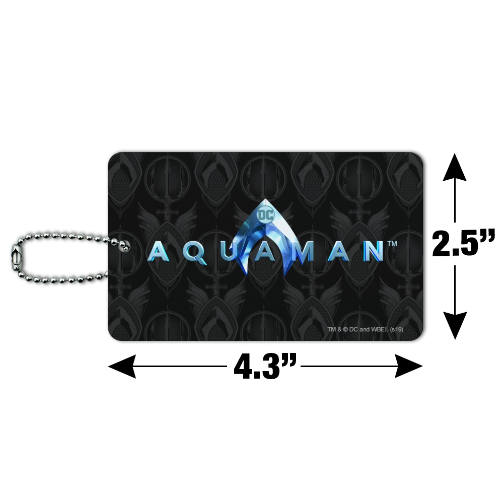 Graphics And More Aquaman Movie Logo Luggage Card Suitcase Carry On Id Walmart Com Walmart Com