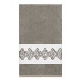 thumbnail image 2 of Authentic Hotel and Spa Turkish Cotton Diamonds Embroidered Dark Grey Bath Towel, 2 of 3
