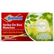 Diamond Strike on Box Kitchen Matches 3 pack, 300 Count