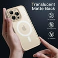 thumbnail image 4 of JETech Magnetic Case for iPhone 14 Pro Max 6.7-Inch Compatible with MagSafe, Translucent Matte Back Slim Shockproof Phone Cover (Light Gold), 4 of 6