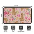 thumbnail image 5 of Golden Retriever with Flowers Door Rugs,Washable Non Slip Door Mats Indoor,Decorative Door Mats,Entry Mat Indoor for Entrance,Bedroom,Kitchen,Bathroom,30"x17", 5 of 6