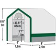 thumbnail image 3 of Arrow Classic Steel Storage Shed, 10x14, Gris pâle, 3 of 8