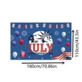 thumbnail image 3 of Qocolhg 4th of July Decorations Banner Outdoor Patriotic Memorial Day Independence Day Flag, Veterans Day Yard Sign Bunting Background for Photography for Indoor Home House Decor Party Supplies, 3 of 6
