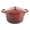 Scarlet Red, variant on Crock-Pot 5 Quart Round Enamel Cast Iron Covered Dutch Oven Cooker, Aqua Blue