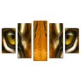 thumbnail image 1 of Cuadro decorativo para Sala, Comedor y Recamara, Tigre de Bengala Ojos, Animales, minimalista, moderno, elegante, juego de 5 piezas, 1 of 3