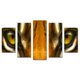 thumbnail image 1 of Cuadro decorativo para Sala, Comedor y Recamara, Tigre de Bengala Ojos, Animales, minimalista, moderno, elegante, juego de 5 piezas, 1 of 3