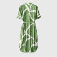 thumbnail image 4 of Vestido de seda 100 % natural de morera para mujer, vestido midi con estampado de verano 2023, vestidos de cuello vuelto en forma de A, 4 of 5
