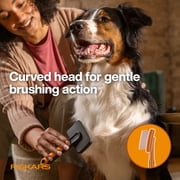 Fiskars Pet Slicker Brush, Cat and Dog Brush for Shedding, Gentle Grooming and Deshedding