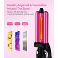 thumbnail image 4 of FARERY Mini Crimper Hair Iron, 1/2 Inch Mini Waver Curling Iron, Hotpink, 4 of 5