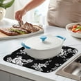 thumbnail image 2 of Microfibre Drying Mat for Kitchen Pioneer Dish Drying Drainer Mat Absorbent Colorful Floral Drying Mat Washing Up for Glass, Plate & Cup 16inch X 18inch, 2 of 7