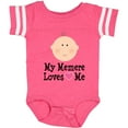 thumbnail image 3 of Inktastic Me Memere Loves Me Grandchild Girls Baby Bodysuit, 3 of 5