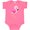 Hot Pink, variant on Inktastic Cute Flamingo, Baby Flamingo, Pink Flamingo Girls Baby Bodysuit