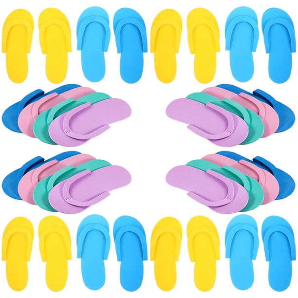 24 pares de zapatillas desechables de playa zapatillas de spa zapatillas hotel