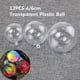 thumbnail image 4 of 12 Unids 4 cm Transparente Bola de Plástico Rellenable Esfera Esfera Bola Colgante de Navidad Ornamento Decoración de la Boda Del Partido, 4 of 5