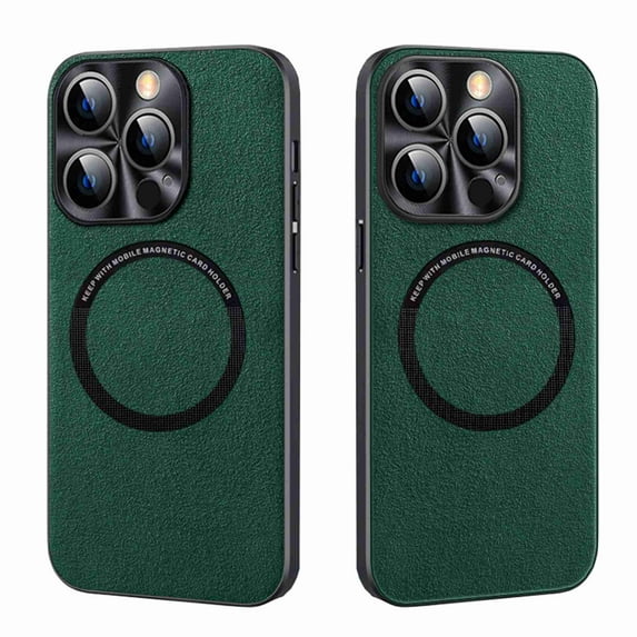 Allytech Magnetic Case for Apple iPhone 11 , Shockproof PU Leather Hybrid Slim Fit Rugged Lightweight Protective Phone Case, Green
