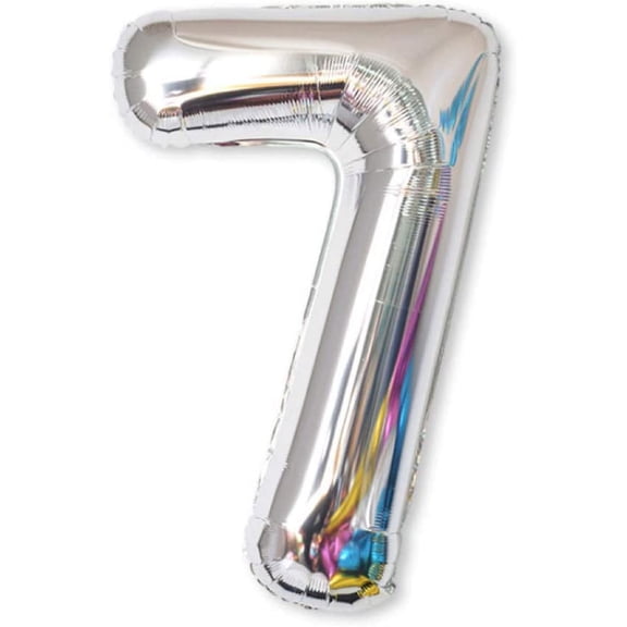 40in Silver Foil Number Balloon - Perfect for Celebrations