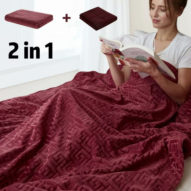 Merrylife Weighted Blanket 20 Lbs 60 X, How To Keep Weighted Blanket In Duvet Cover